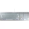 Teclado CHERRY KC 6000 fino FOR MAC Escritório USB QWERTZ Alemão Prateado