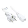 Good Connections ficha de contacto de proteção para C13 branco 1,8 m