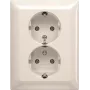 BUSCH JAEGER BJ 202 EUJ-914 Tomada dupla SCHUKO®. placa de cobertura completa