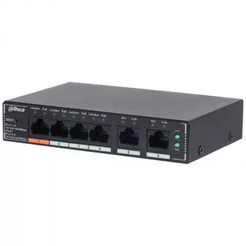 Dahua Technology SG4006P switch de rede gerido L2 Gigabit Ethernet (10/100/1000) Power over Ethernet (PoE) preto
