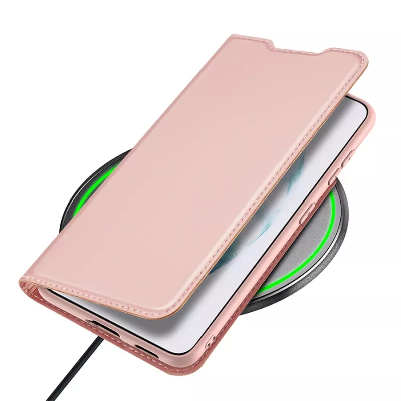Dux Ducis Skin Pro capa com suporte e tampa dobrável Samsung Galaxy S22+ (S22 Plus) rosa