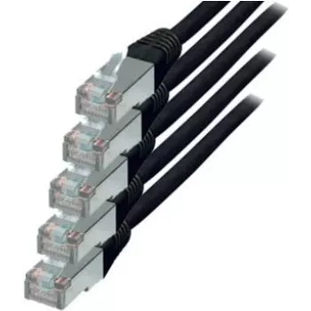 Cabo de rede S/CONN Cat.6 S/FTP 1 m preto