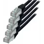 Cabo de rede S/CONN Cat.6 S/FTP 1 m preto