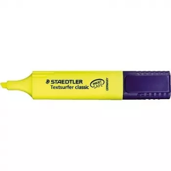 Marcador Staedtler 364-1 ponta biselada amarelo