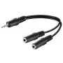Microconnect AUDLR02 Cabo de áudio 0,2 m 3,5 mm 2 x 3,5 mm preto