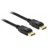 Delock - Cabo DisplayPort - DisplayPort (M) para DisplayPort (M) - 3 m - com bloqueio - preto