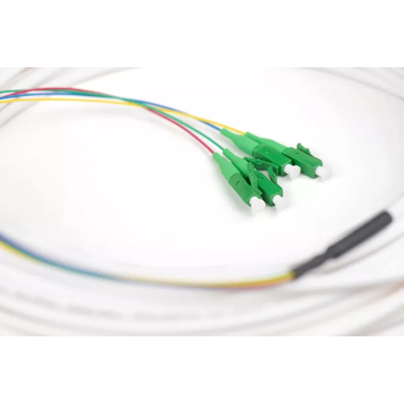 Cabo de derivação FTTH Digitus Monomodo 4 fibras 30 m LC/APC