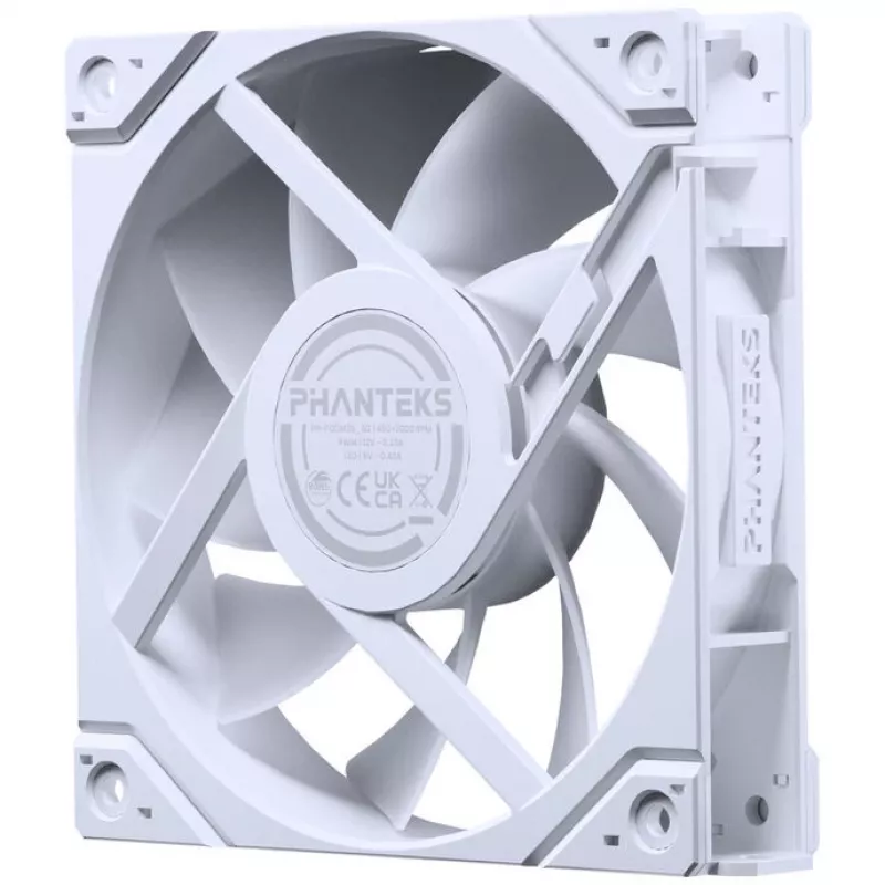 Ventoinha de caixa Phanteks M25 Gen2 120 mm PWM ARGB - Branco