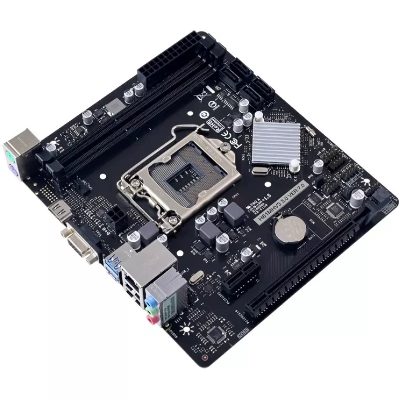 Motherboard BIOSTAR H81MHV3 3.0 — Micro ATX, LGA 1150, Intel H81, 2x DDR3 DIMM (máx. 16 GB), SATA II/III, Gigabit LAN, HDMI, VGA