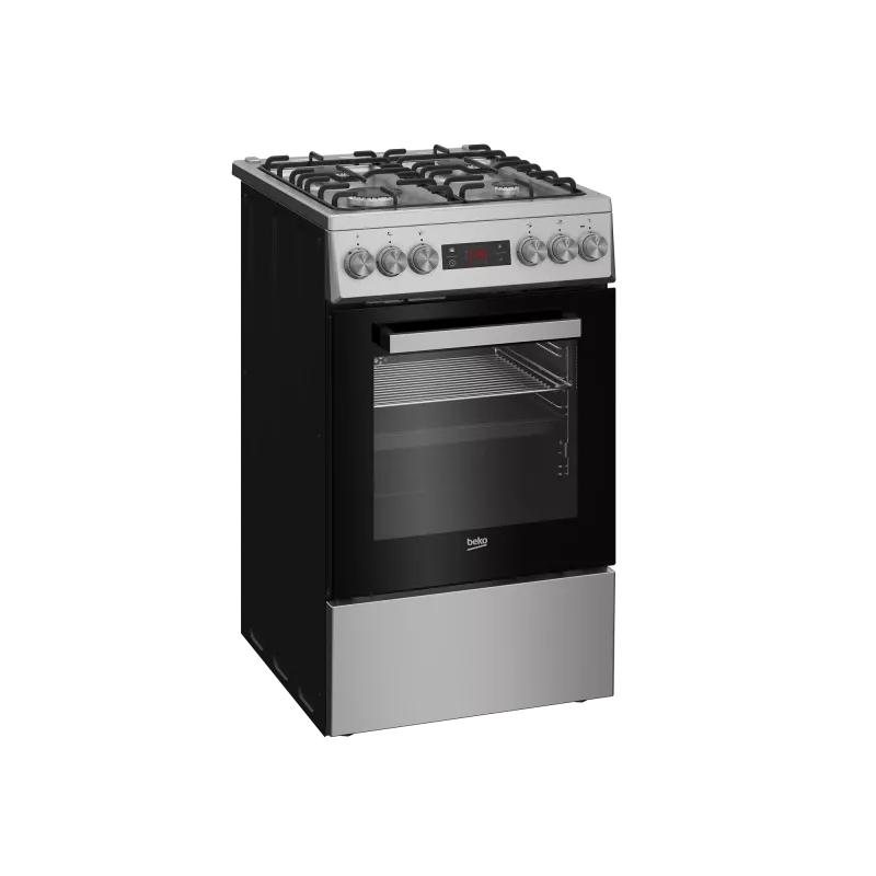 Placa de gás e forno elétrico BEKO FSM52321DXDT aço inoxidável 50 cm, classe de eficiência energética A