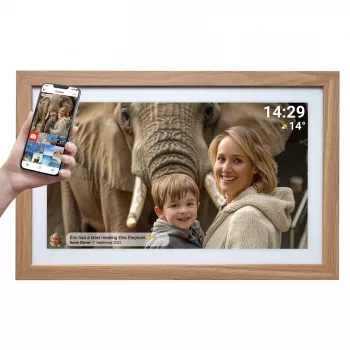 Denver PFF-2162LW moldura digital castanho claro 54,6 cm (21,5 polegadas) ecrã tátil Wi-Fi