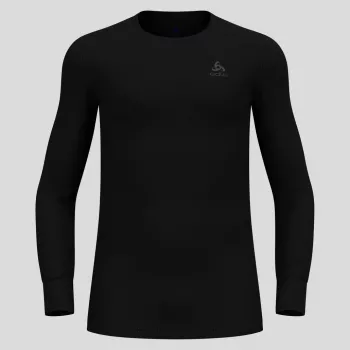 T-shirt Odlo BL TOP decote redondo manga comprida ACTIVE WARM ECO homem, tamanho M, preto