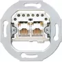JUNG UAE 2X8 UPO 2 x RJ-45 Tomada cinzenta (UAE2X8UPO)