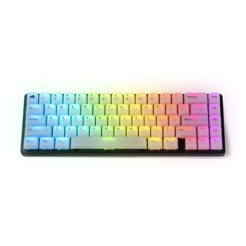 Conjunto de teclas mecânicas Triton Glorious Polychroma RGB — 115 teclas, perfil moldado
