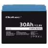 Bateria recarregável LiFePO4 QOLTEC 12,8V 30Ah 384Wh com BMS