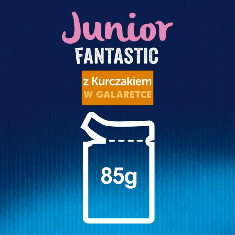 Purina Felix Fantastic Junior comida húmida para gatos, 85 g