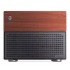 Caixa Microtower Jonsbo N4 preta Aço robusto Caixa de PC compacta