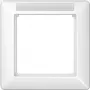 JUNG AS 581 BF INA WW. Cor do produto: branco, material: termoplástico. Largura: 80,5 mm, altura: 80,5 mm (AS581BFINAWW)