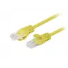Lanberg PCU6-20CC-0100-Y Cabo patch Cat.6 UTP, 1 m, Amarelo, pack de 10