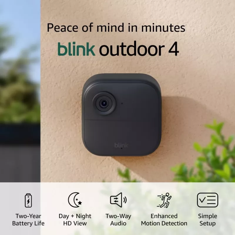 Câmara de segurança IP Blink B0DHLV4P1B 1080p Outdoor Wireless