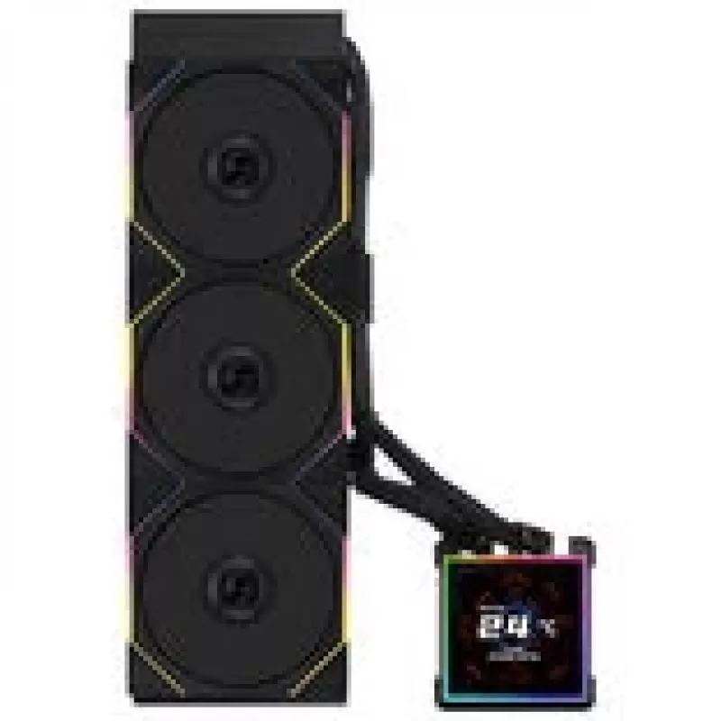 Refrigerador líquido AiO lian li HydroShift II LCD-S 360mm com RGB e ecrã LCD