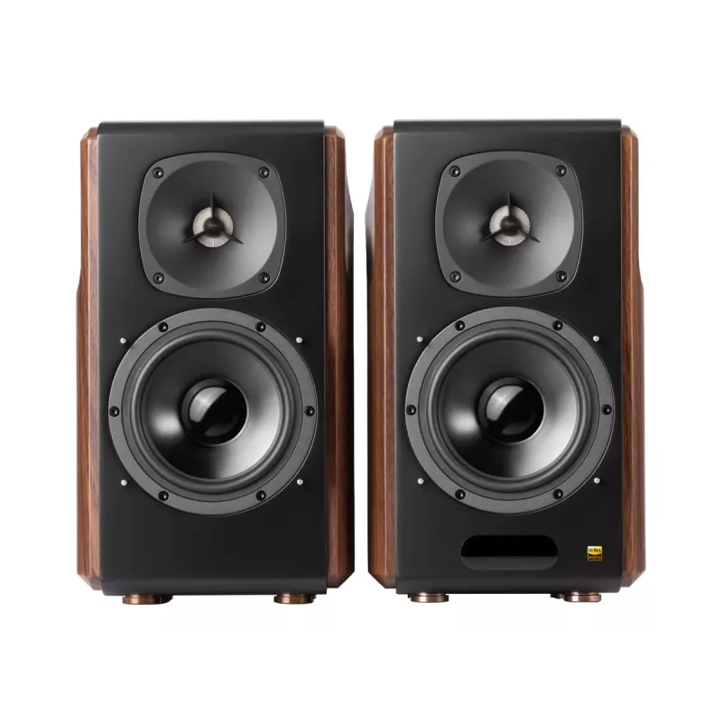 Altifalante Edifier S2000MKIII 2.0, 130 W RMS, com fios e sem fios, preto/madeira