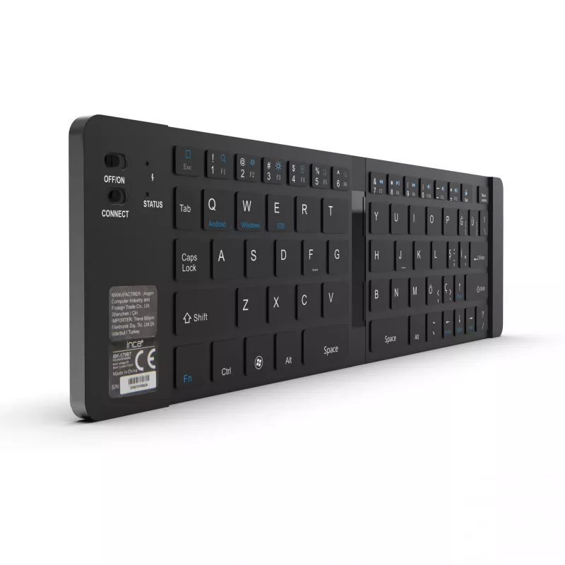Teclado sem fios Inca IBK-579BT Bluetooth 66 teclas Metallic prateado