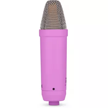 NT1 Signature + cabo XLR + braço de estúdio de secretária, microfone lilás, bundle