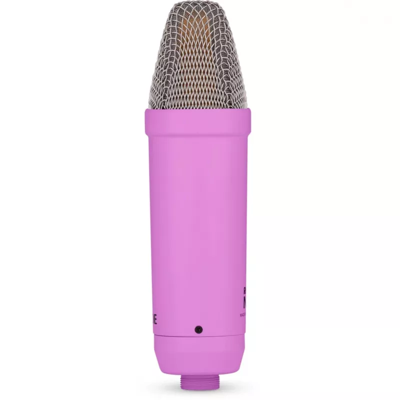 NT1 Signature + cabo XLR + braço de estúdio de secretária, microfone lilás, bundle