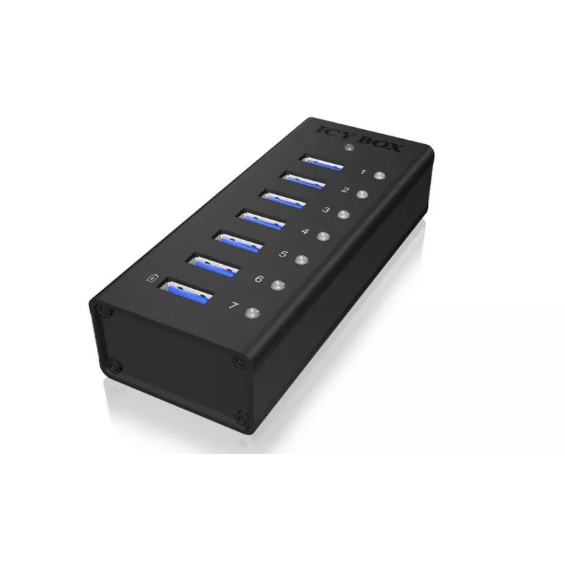 ICY BOX IB-AC618 USB 3.2 Gen 1 (3.1 Gen 1) Type-B 5000 Mbit/s preto