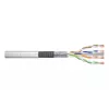 Cabo de rede Digitus CAT 6 SF/UTP Twisted Pair Patchkabel Rohware 305 m cinzento