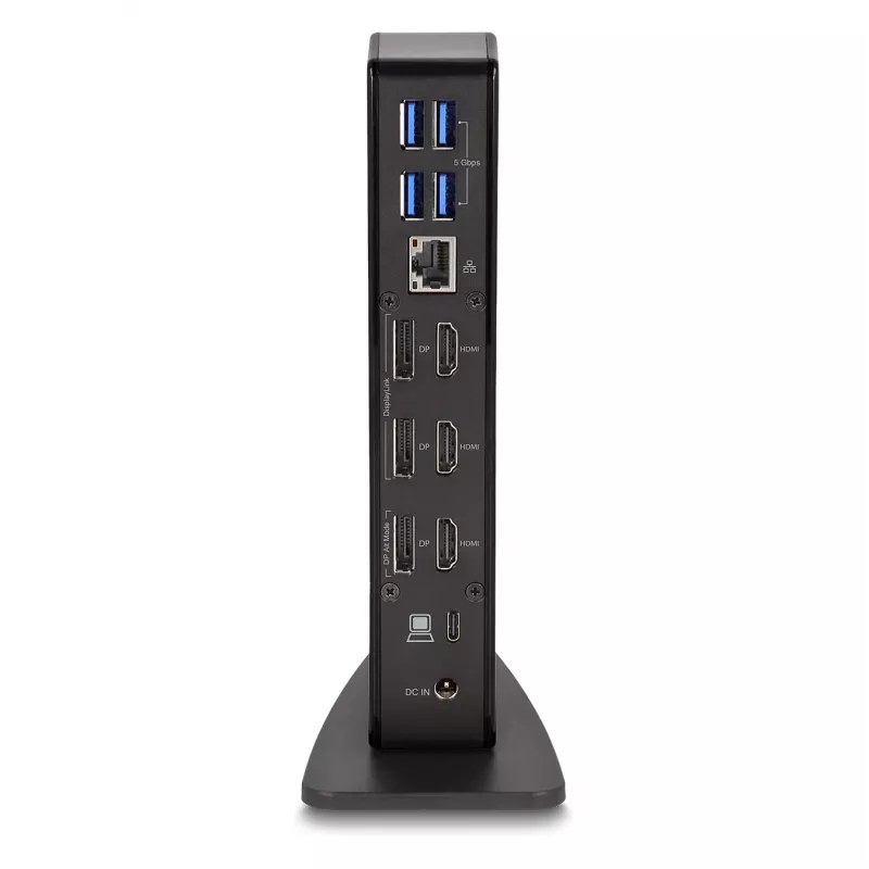 Estação de acoplamento DeLOCK USB Type-C Triple Display 4K Hub USB LAN Áudio PD 96W