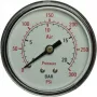 Manómetro Aerotec ligação traseira rosca macho 1/4 polegadas modelo 9414582