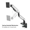 Suporte para monitor, 17-49 polegadas gaming, mola a gás