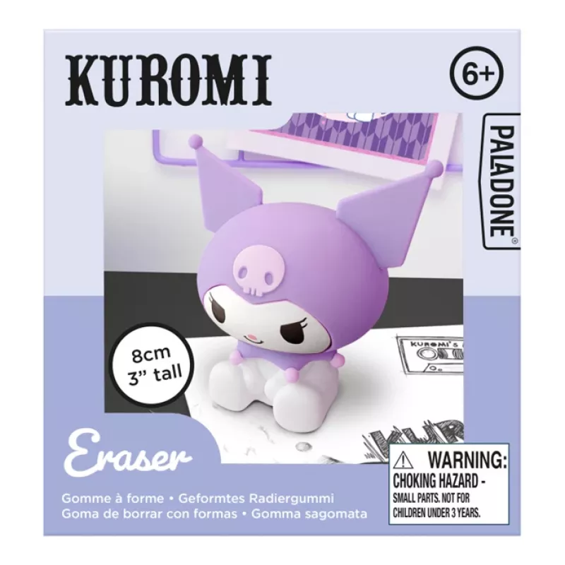 Borracha Paladone Kuromi Chunky borracha novidade PP14533KUR, borracha em forma de personagem, tamanho colecionável