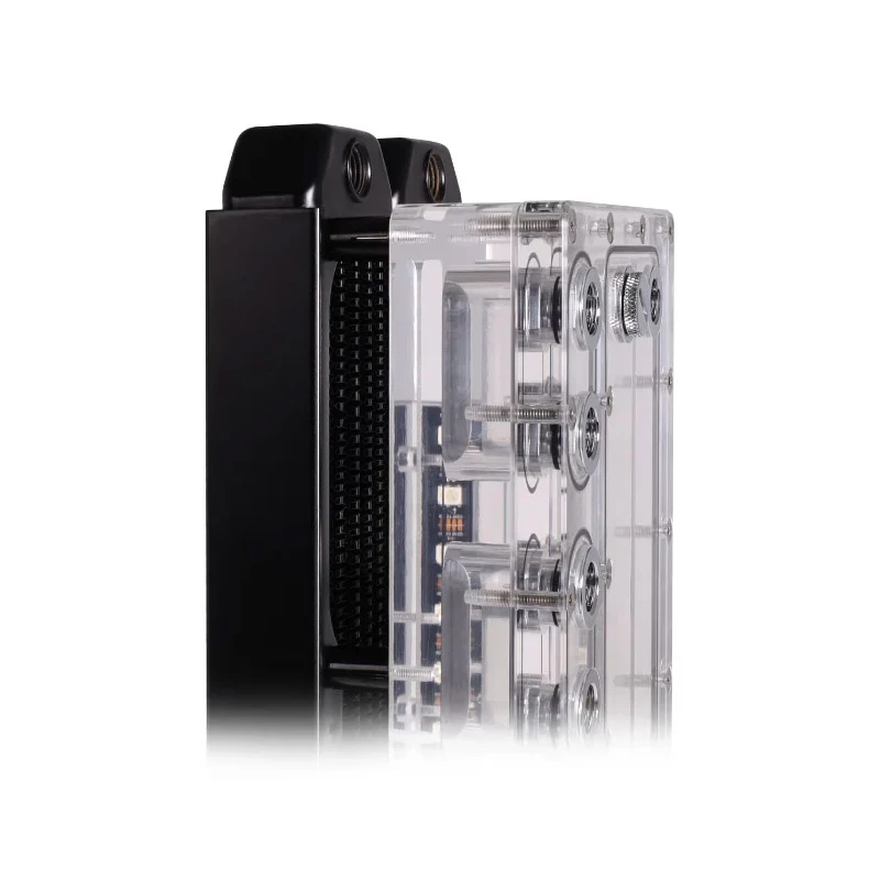 Conjunto de montagem Alphacool 15724 preto aço inoxidável 17 mm de altura