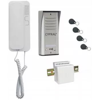 Intercomunicador Cyfral Cosmo 1-TENANT prateado