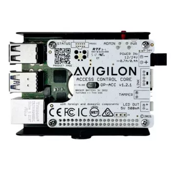 Módulo de expansão Avigilon OP-CR-ACC preto cinzento metálico
