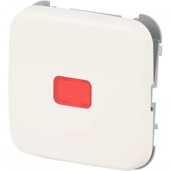 busch jaeger BJ Reflex SI tampa de interruptor basculante calota vermelha branco alpino modelo 2509-214
