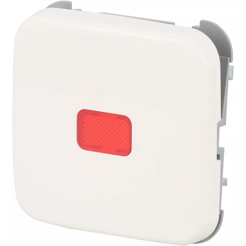 busch jaeger BJ Reflex SI tampa de interruptor basculante calota vermelha branco alpino modelo 2509-214