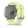 Garmin Venu 4 45 mm 010-03014-02 smartwatch, prateado com bracelete de silicone cor de limão