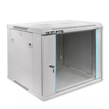 Armário rack QOLTEC 19 polegadas 9U 600x500x600 montagem na parede ou no chão caixa de servidor