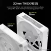 Ventoinhas Corsair iCUE LINK RX140 MAX RGB 14 cm branco 2 unid. 300-1600 RPM