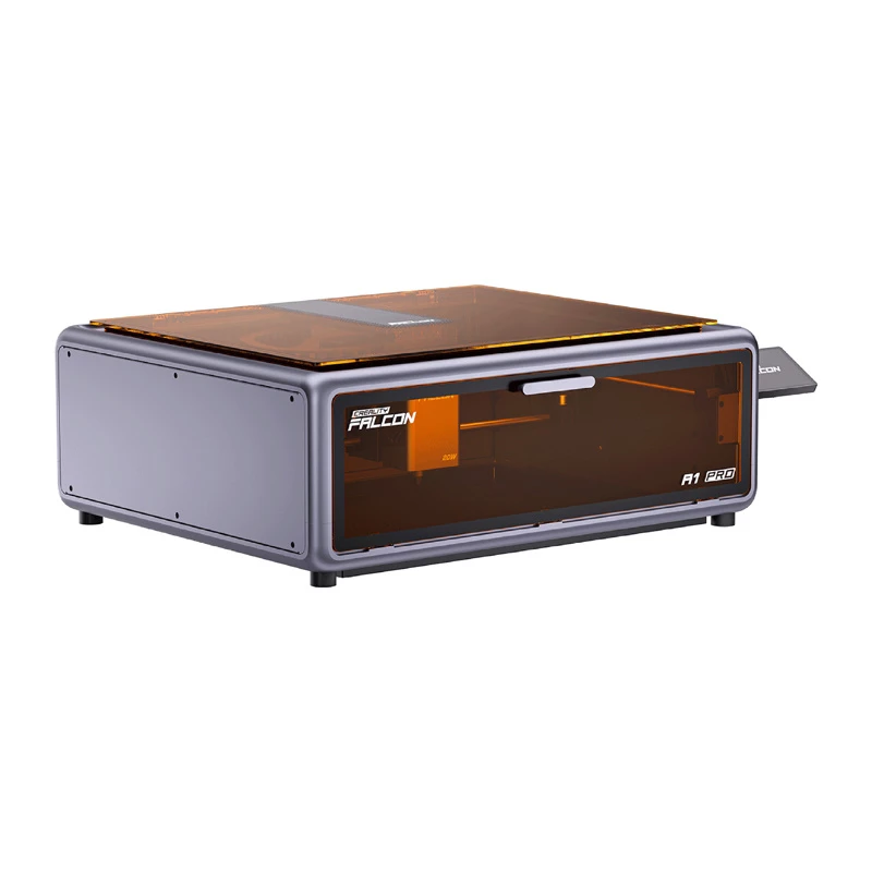 Gravador laser Creality Falcon A1 Pro 20W — módulo de gravação e corte laser de secretária