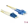 Cabo de fibra ótica DeLOCK 84802 2x LC 2x SC OS2 5 m amarelo