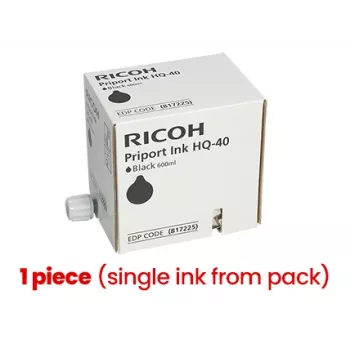 Cartucho de tinta Ricoh Priport HQ-40 (817225), preto (1 unid.)