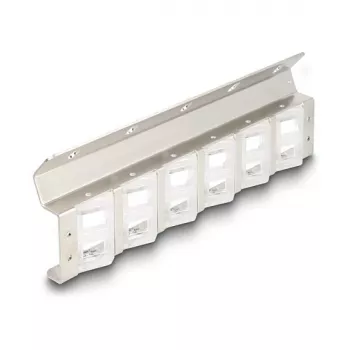 Suporte Keystone, 12 portas, inclinável, para montagem em rack de 10