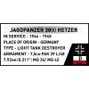 Conjunto de construção Cobi Blocks Jagdpanzer 38t Brave, 731 peças