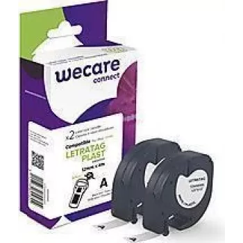 Fita de etiquetas Armor K80005W4 preto sobre branco