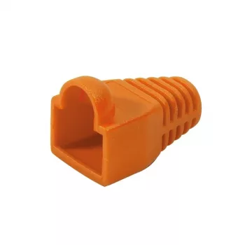 Conector CAT.6 RJ45 100 unidades, laranja